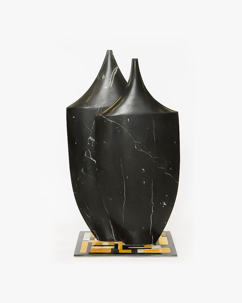Nero Marquina Bases With Marble Base